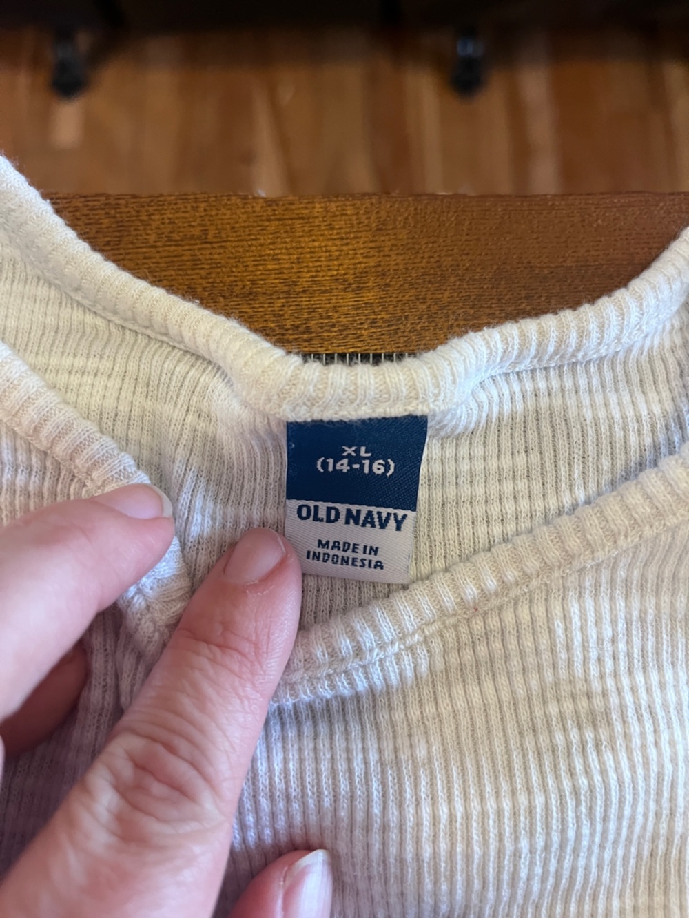 Old Navy Ribbed Cream Tank - Picture 2 of 5